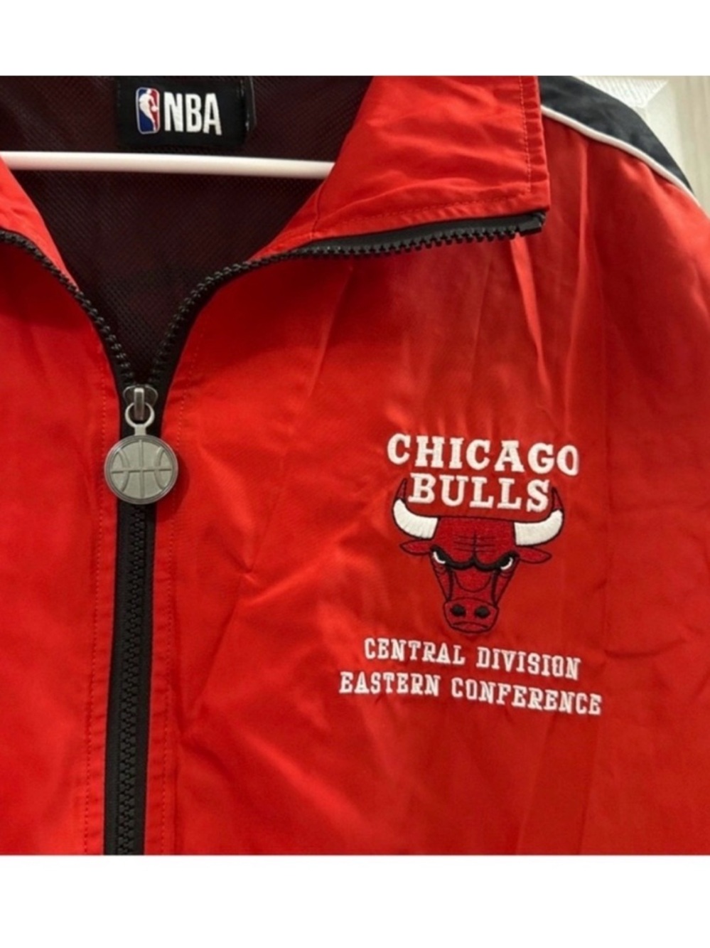 NBA Chicago Bulls Red and Black Team Jacket - Picture 2 of 5